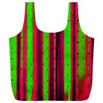 Warped Stripy Dots Full Print Recycle Bag (XXL) Front