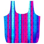 Warped Stripy Dots Full Print Recycle Bag (XXL) Back
