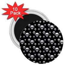 Skullmusician 2 25  Magnets (10 Pack)  by Sparkle