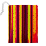 Warped Stripy Dots Drawstring Pouch (4XL) Back