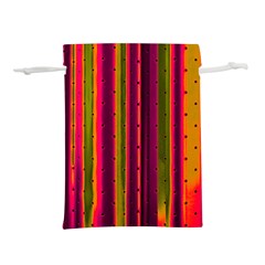 Warped Stripy Dots Lightweight Drawstring Pouch (l) by essentialimage365