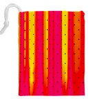 Warped Stripy Dots Drawstring Pouch (4XL) Back
