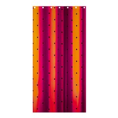 Warped Stripy Dots Shower Curtain 36  X 72  (stall)  by essentialimage365
