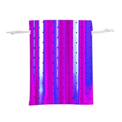 Warped Stripy Dots Lightweight Drawstring Pouch (l) by essentialimage365