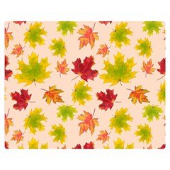 Bright Autumn Leaves Double Sided Flano Blanket (medium)  by SychEva
