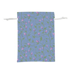 Curly Flowers Lightweight Drawstring Pouch (m) by SychEva