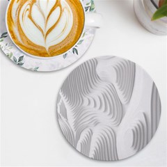 Illusion Waves Uv Print Round Tile Coaster by Sparkle