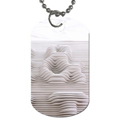 Illusion Waves Dog Tag (two Sides) by Sparkle