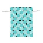 Illusion Blocks Pattern Lightweight Drawstring Pouch (S) Back