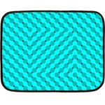Illusion Waves Pattern Double Sided Fleece Blanket (Mini)  35 x27  Blanket Front