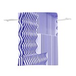 Illusion Waves Pattern Lightweight Drawstring Pouch (S) Back