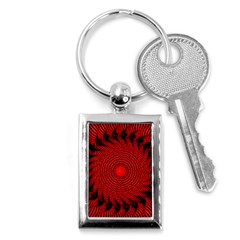 Illusion Waves Pattern Key Chain (rectangle) by Sparkle