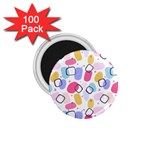 Abstract Multicolored Shapes 1.75  Magnets (100 pack)  Front