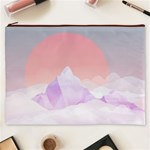 Mountain Sunset Above Clouds Cosmetic Bag (XXXL) Front