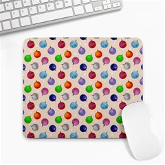 Christmas Balls Large Mousepads by SychEva