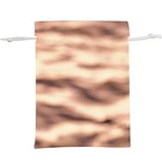 Pink  Waves Abstract Series No6  Lightweight Drawstring Pouch (XL) Front