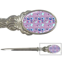 50s Diner Print Pink Letter Opener by NerdySparkleGoth