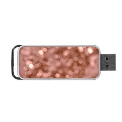 Light Reflections Abstract No6 Rose Portable Usb Flash (two Sides) by DimitriosArt