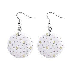 Magic Pattern  Mini Button Earrings by Littlebird