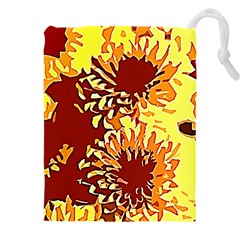 Sunflowers Drawstring Pouch (4xl) by 3cl3ctix