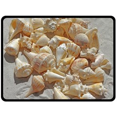 Sea-shells Bg Double Sided Fleece Blanket (large)  by SomethingForEveryone