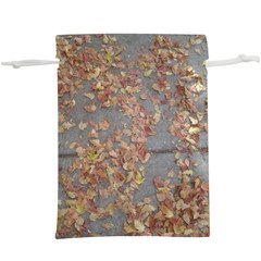 Sidewalk Leaves  Lightweight Drawstring Pouch (xl) by SomethingForEveryone