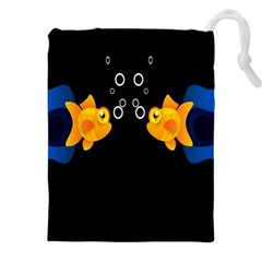Digital Illusion Drawstring Pouch (4xl) by Sparkle