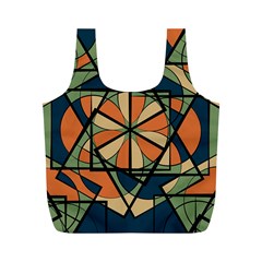 Abstract Pattern Geometric Backgrounds   Full Print Recycle Bag (m) by Eskimos