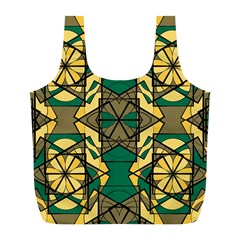Abstract Pattern Geometric Backgrounds   Full Print Recycle Bag (l) by Eskimos