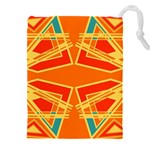 Abstract pattern geometric backgrounds   Drawstring Pouch (4XL) Front