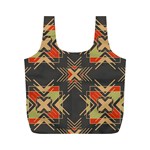Abstract geometric design    Full Print Recycle Bag (M) Front
