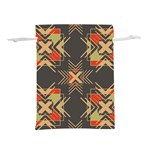 Abstract geometric design    Lightweight Drawstring Pouch (L) Back