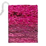 Pink  Waves Flow Series 1 Drawstring Pouch (5XL) Back