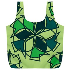 Abstract Pattern Geometric Backgrounds   Full Print Recycle Bag (xl) by Eskimos