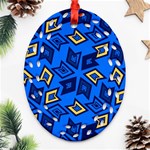 Abstract pattern geometric backgrounds   Oval Filigree Ornament (Two Sides) Back