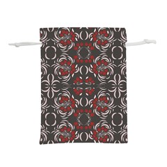 Floral Folk Damask Pattern Fantasy Flowers Floral Geometric Fantasy Lightweight Drawstring Pouch (m) by Eskimos