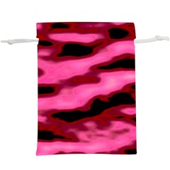 Pink  Waves Flow Series 3  Lightweight Drawstring Pouch (xl) by DimitriosArt