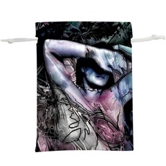 Watercolor Girl  Lightweight Drawstring Pouch (xl) by MRNStudios