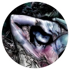 Watercolor Girl Round Trivet by MRNStudios