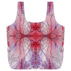 Red Repeats Full Print Recycle Bag (xxl) by kaleidomarblingart