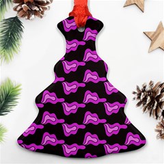 Abstract Waves Christmas Tree Ornament (two Sides) by SychEva