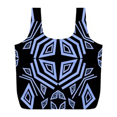 Abstract Pattern Geometric Backgrounds   Full Print Recycle Bag (l) by Eskimos