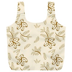 Folk Flowers Print Floral Pattern Ethnic Art Full Print Recycle Bag (xl) by Eskimos