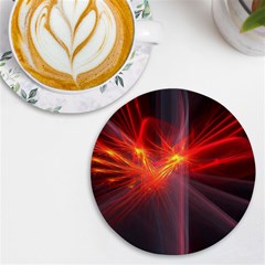 Fractal Uv Print Round Tile Coaster by Sparkle