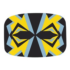 Abstract Pattern Geometric Backgrounds   Mini Square Pill Box by Eskimos