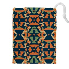 Abstract Pattern Geometric Backgrounds   Drawstring Pouch (4xl) by Eskimos