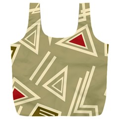 Abstract Pattern Geometric Backgrounds   Full Print Recycle Bag (xxl) by Eskimos