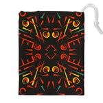 Abstract pattern geometric backgrounds   Drawstring Pouch (5XL) Front