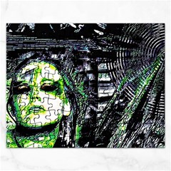 Dubstep Alien Rectangular Jigsaw Puzzl by MRNStudios