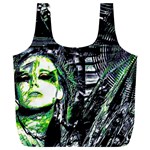 Dubstep Alien Full Print Recycle Bag (XL) Front